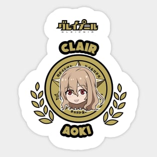 GLEIPNIR: CLAIR AOKI CHIBI (WHITE) Sticker